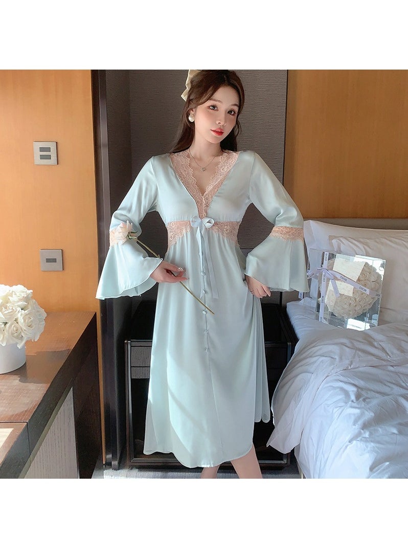 KUYING - New Set Of Ice Silk Pajamas - Image 1