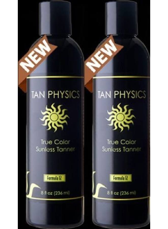 Tan Physics True Color (2 Pack) W/ 5 Free Pairs Of Application Gloves Sunless Tanner - Image 1