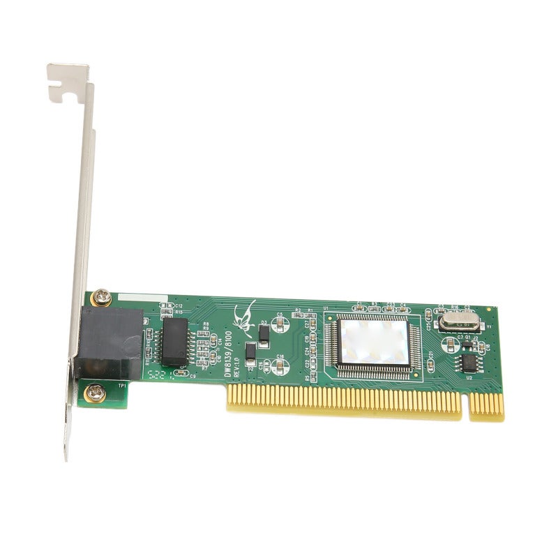 PCIe Ethernet Card 1 RJ45 Interface RTL8139D Chipset - Auto Negotiate 10/100M Gaming Network Card with BOOTROM Slot for Diskless Workstations Windows Linux - Image 1