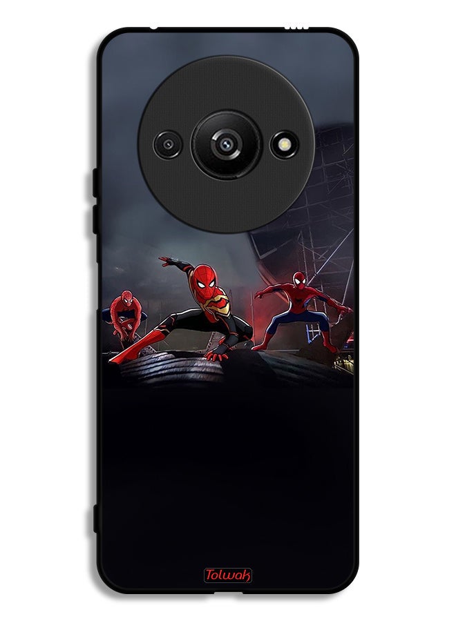 Tolwak Xiaomi Redmi A3 4G Protective Case Cover Three Spiders - Image 1