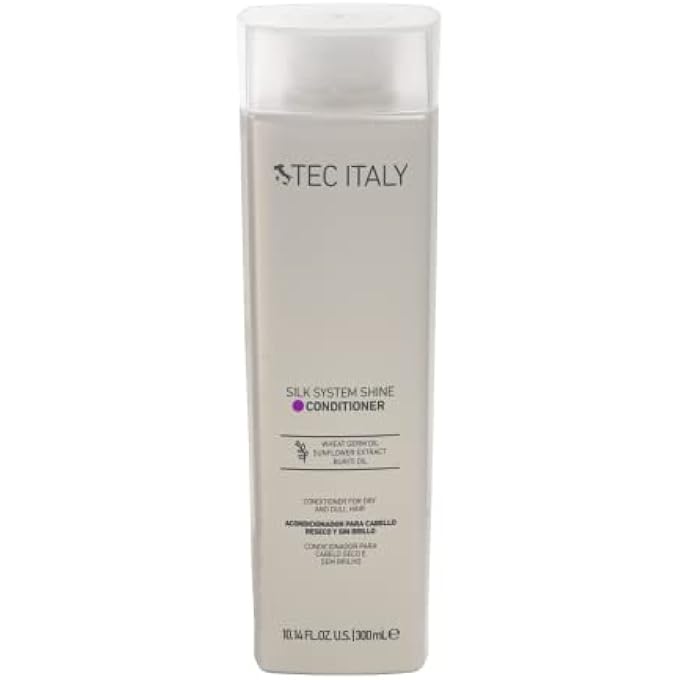 Tec Italy SILK SYSTEM SHINE CONDITIONER FOR UNISEX 10.1 OUNCE LEAVING HAIR GLOSSY HYDRATED SILKY - Image 1