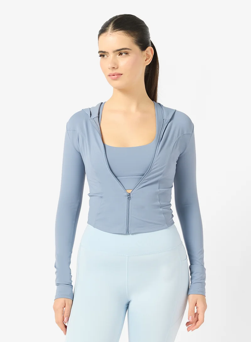 FRWD Fitted Sculpting Zip Thru Hoodie