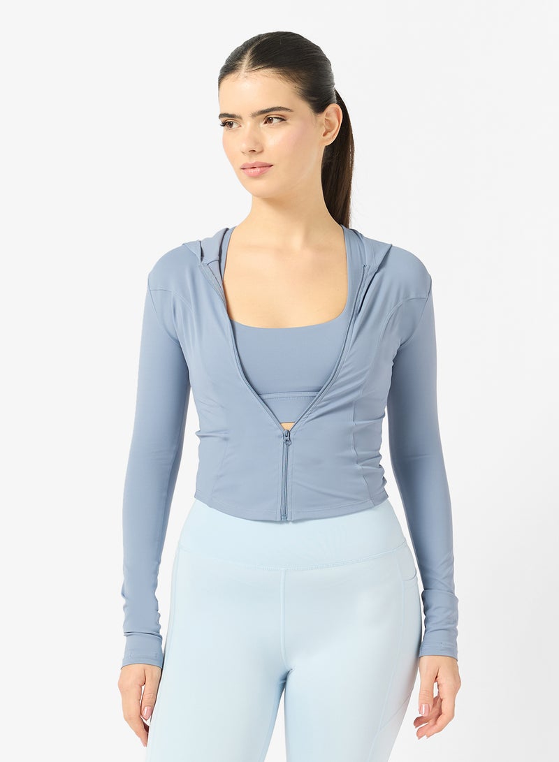 FRWD Fitted Sculpting Zip Thru Hoodie - Image 1