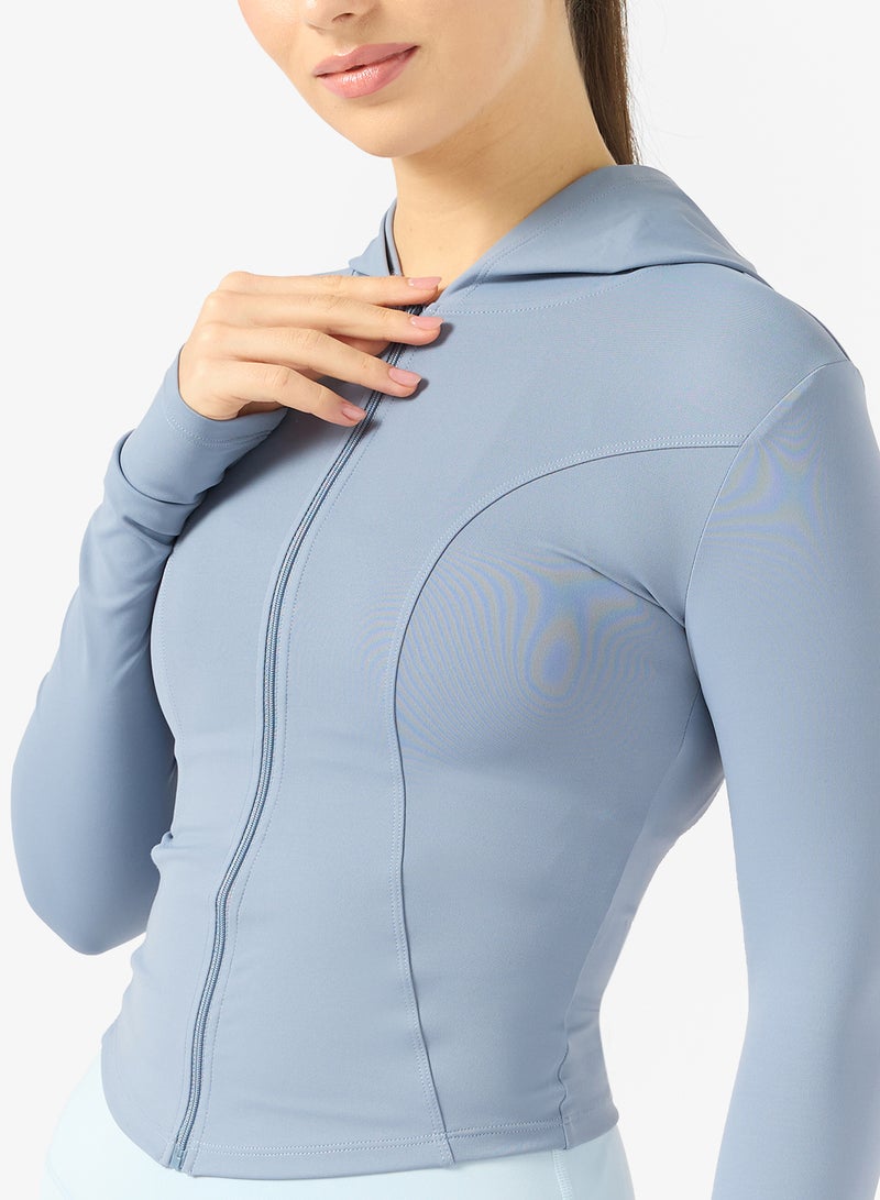 FRWD Fitted Sculpting Zip Thru Hoodie - Image 3