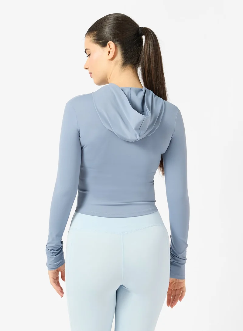 FRWD Fitted Sculpting Zip Thru Hoodie