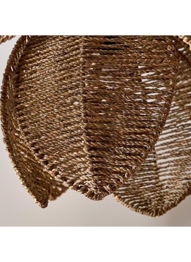 Home Box Belmonte Flower Seagrass Lampshade - 67x35 cm  - Image 3