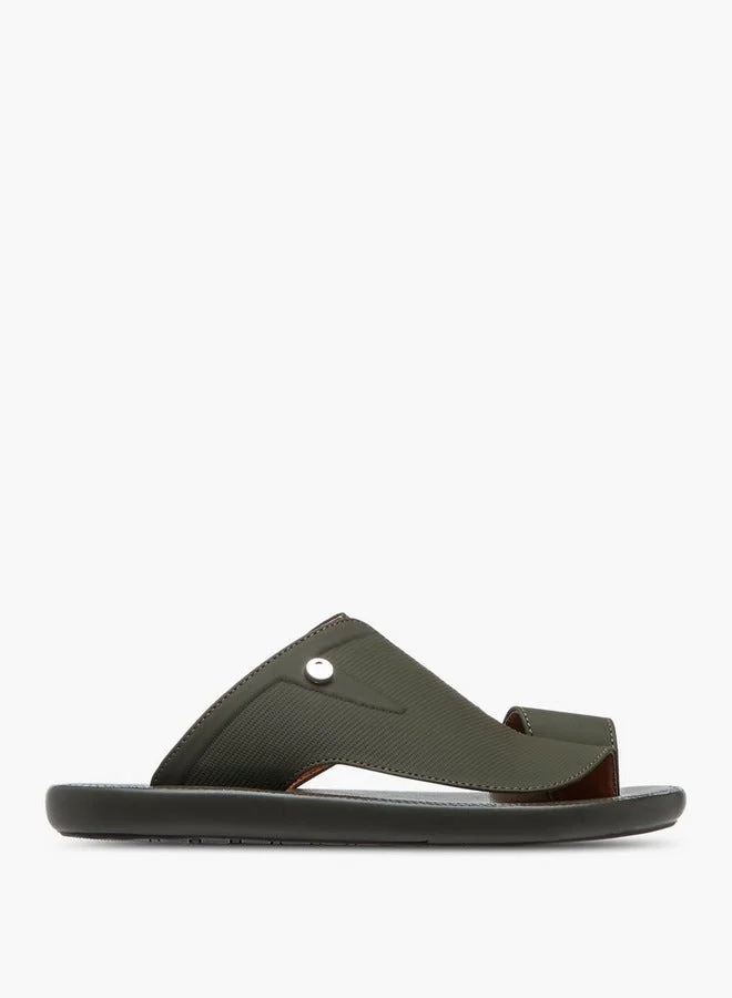 الواحة صنادل رجالي بنسيج مزخرف بتفاصيل حلقة إصبع