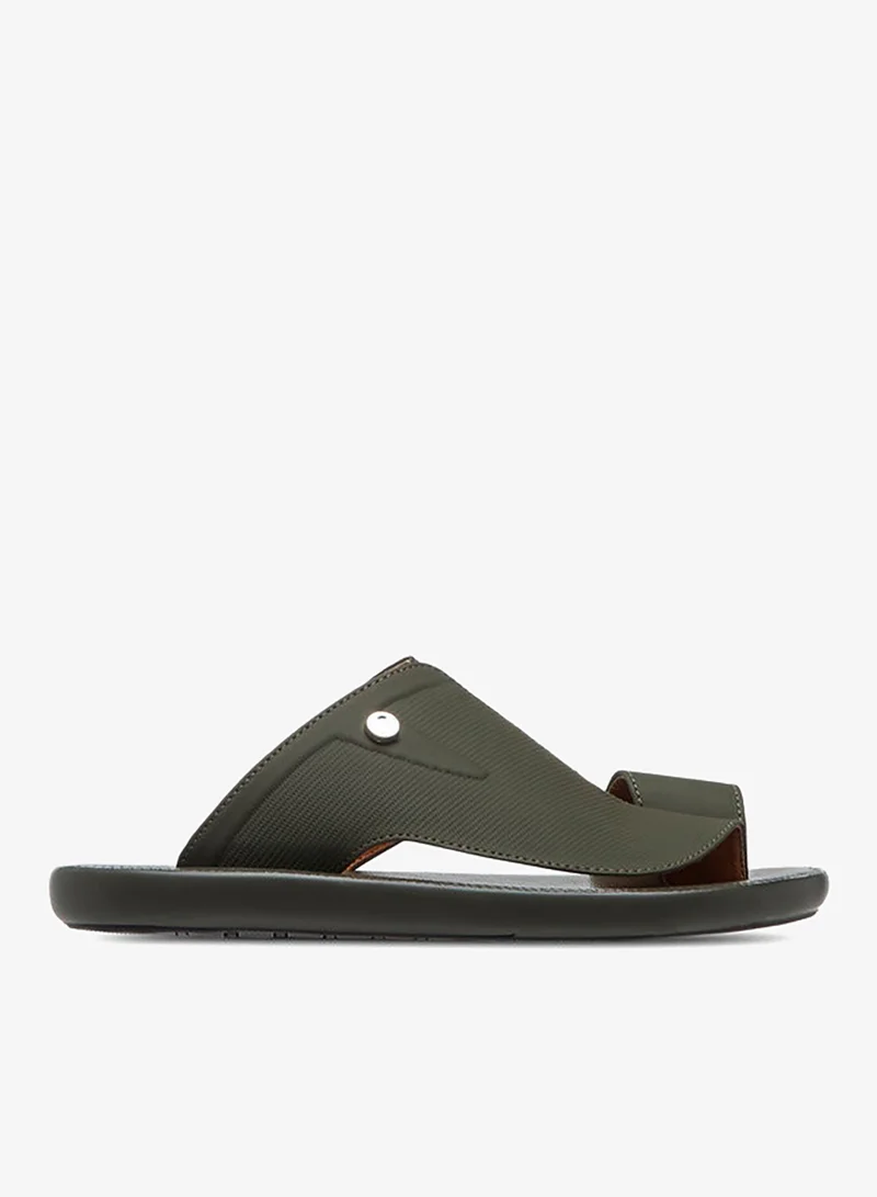 الواحة صنادل رجالي بنسيج مزخرف بتفاصيل حلقة إصبع