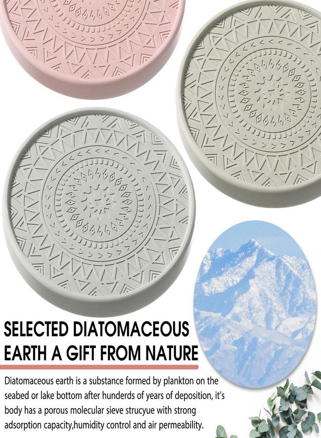 Photect Diatomaceous Earth Coasters Set with Holder Absorbent Stone Drink Coasters Instant Drying Tray for Tabletop Protection Home Decoration Housewarming Gift(Mint,8 Pcs) - Image 4