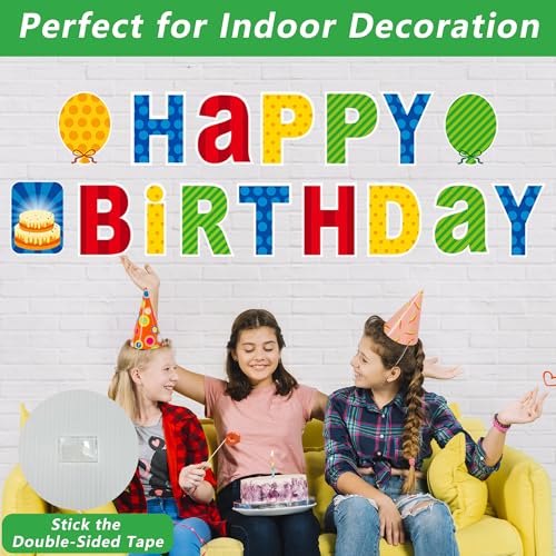 ComboJoy 16 Pcs Happy Birthday Yard Sign with Stakes, Personalized Age Plastic Signs with LED Lights, 20 Number Stickers & Colorful Letters, Weatherproof Birthday Decorations for Indoor & Outdoor Lawn - Image 5