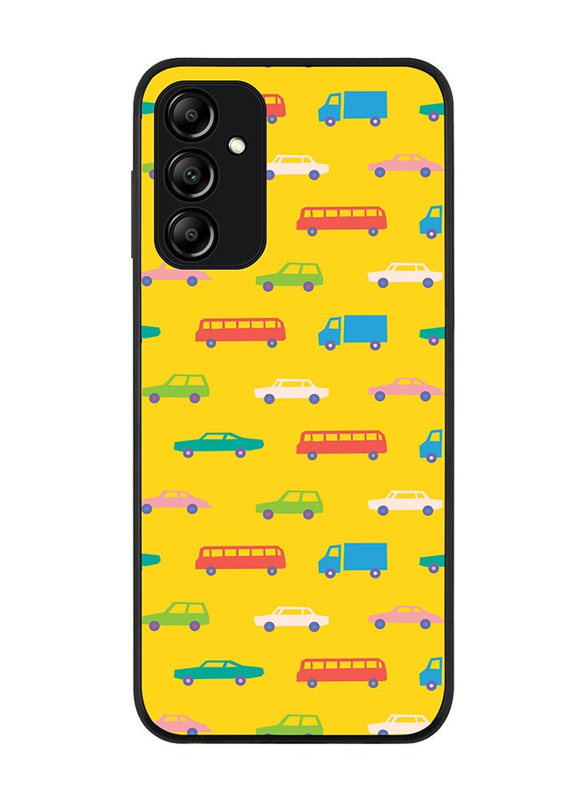 Stylizedd Rugged Black edge case for Samsung Galaxy A14 4G/5G Slim fit Soft Case Flexible Rubber Edges Anti Drop TPU Gel Thin Cover - Opposite Traffic - Image 1