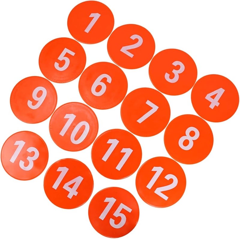 Orange Flat Floor Spots Markers For Field And Courts Fitness Agility Training Sport Exercise - Image 2