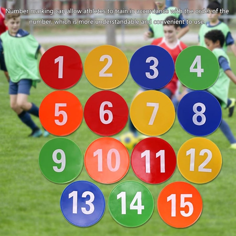 Orange Flat Floor Spots Markers For Field And Courts Fitness Agility Training Sport Exercise - Image 3