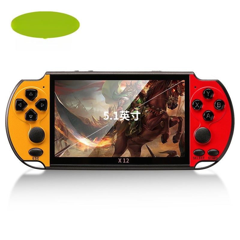 Source manufacturer dual joystick PSP game console 5.1 inch high-definition large screen low configuration version x7 plus handheld game console blue red bilateral Ordinary low-profile version X7Plus - Image 5