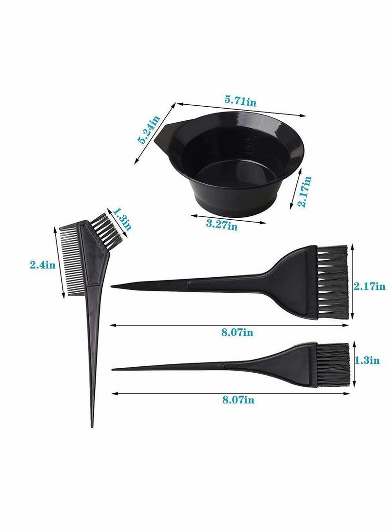 KASTWAVE 22 Pcs Hair Dye Color brush Kit-Hair Tinting Bowl Dyeing Brush Ear Cover Gloves for DIY Salon Hair Coloring Bleaching Hair Dryers Hair Dye Tools - Image 2