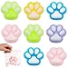 anztqiuu 5 Pack Squishy Cat Paw Squeeze Toys Cute Kawaii Squishies Sensory Mochi Toys Stress Relieving Fur Ball OPP Packaging Gifts Party Favors Soft Squishy Fidget Toys for Kids - Image 3