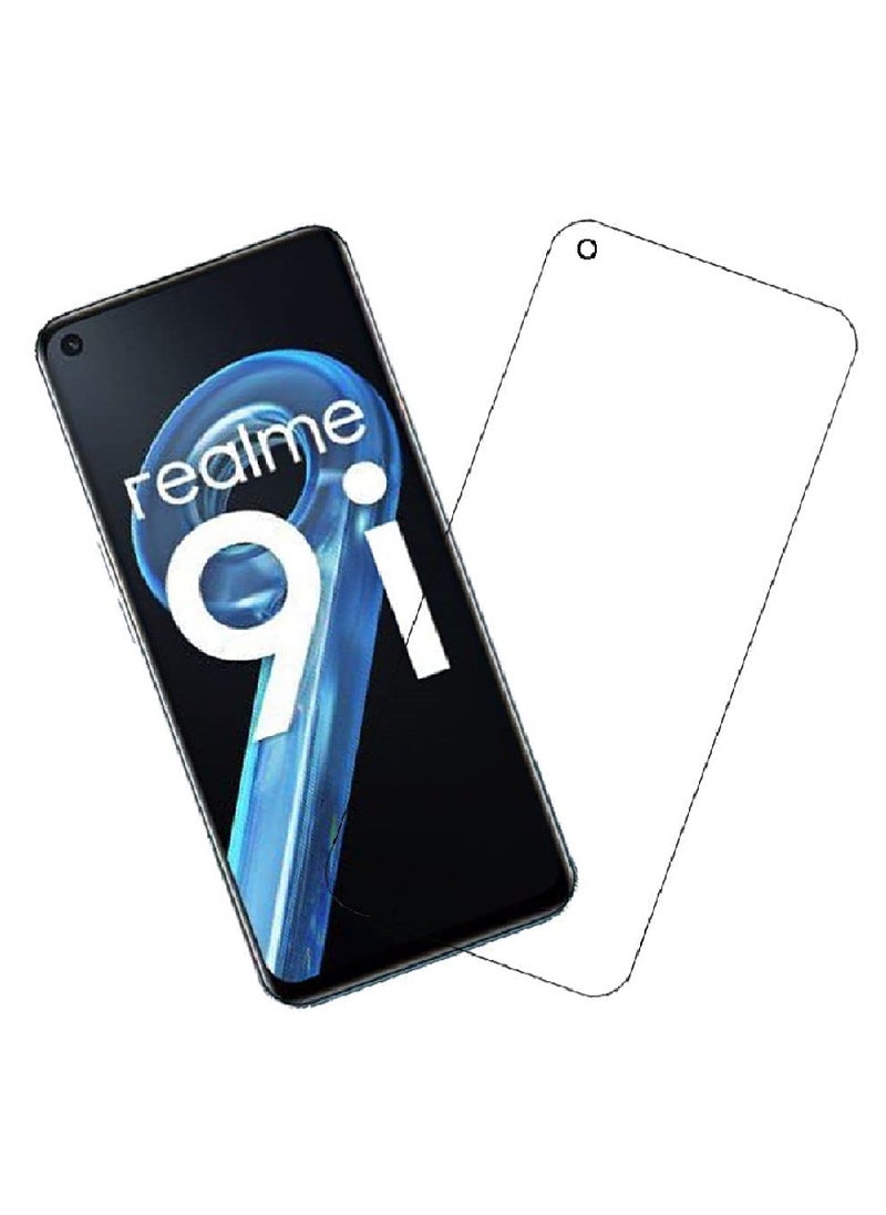 Tempered Glass Screen Protector Clear Designed For Realme 9i  Full Screen Coverage And Bubble Free - Image 1