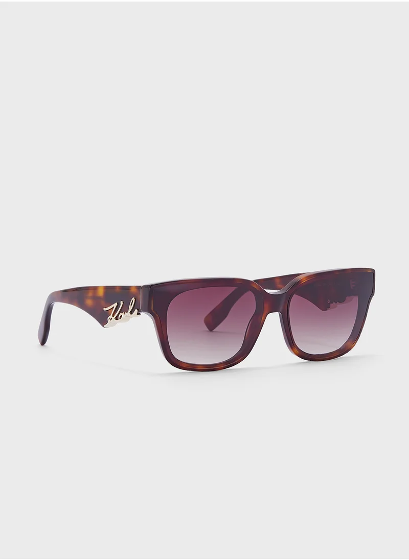 كارل لاغرفيلد Modified Rectangle Sunglasses