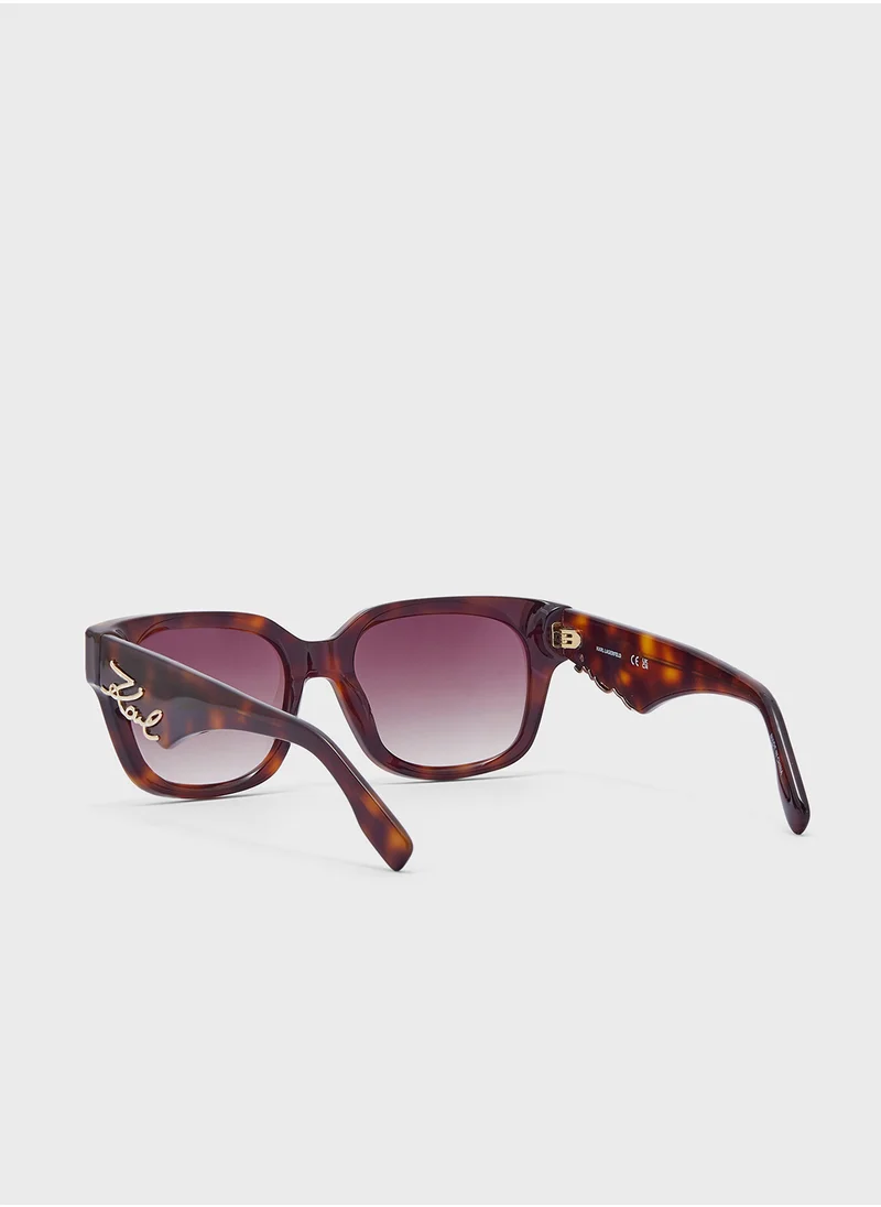 Karl Lagerfeld Modified Rectangle Sunglasses