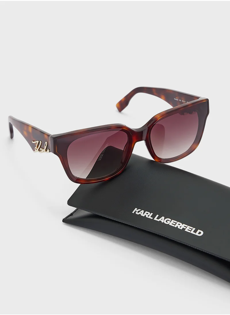 Karl Lagerfeld Modified Rectangle Sunglasses
