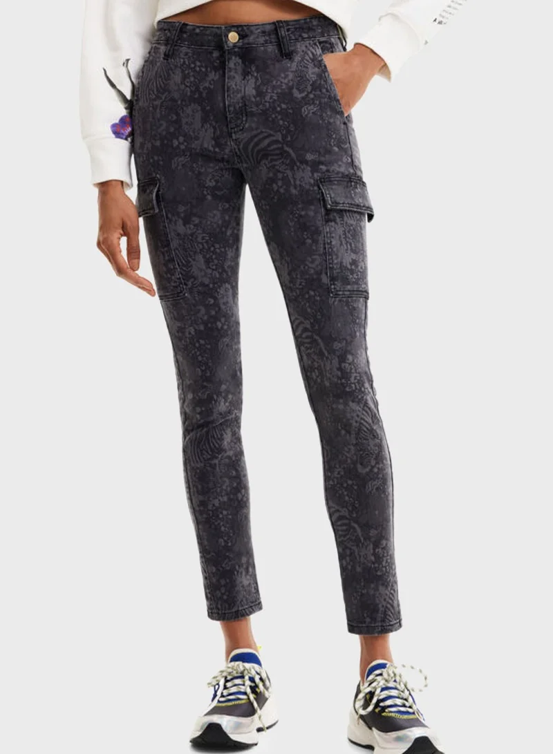 DESIGUAL High Waist Skinny Jeans