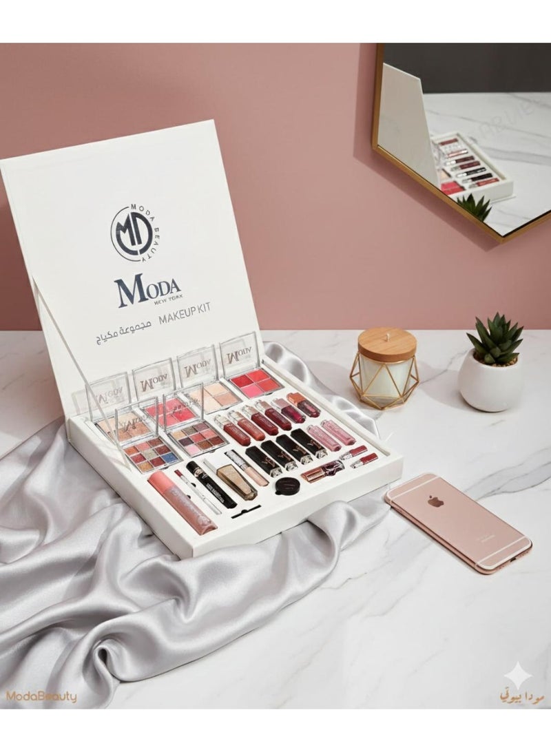  مودا بيوتي بوكس مكياج فاخر متكامل مجموعة احترافية شاملة للوجه والعين والشفاه - Image 5
