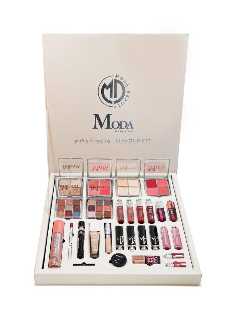  مودا بيوتي بوكس مكياج فاخر متكامل مجموعة احترافية شاملة للوجه والعين والشفاه - Image 2