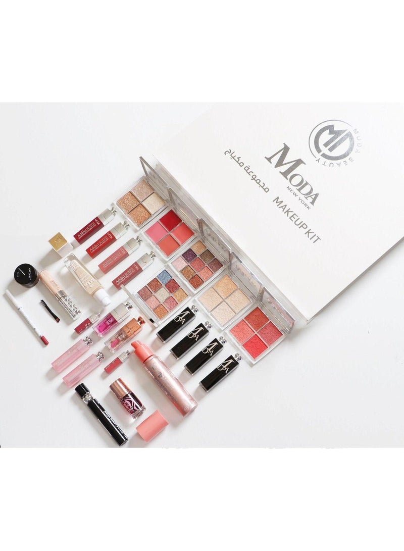  مودا بيوتي بوكس مكياج فاخر متكامل مجموعة احترافية شاملة للوجه والعين والشفاه - Image 1