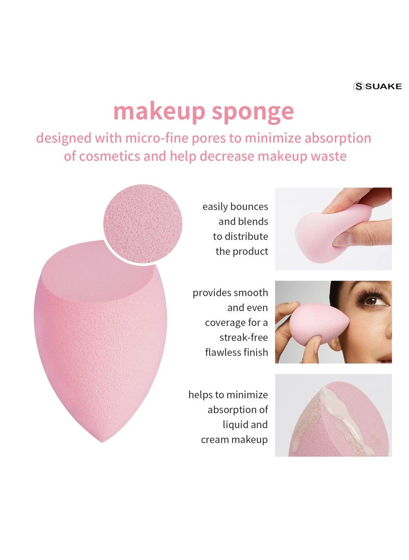 7in1 Professional Beauty Blender Set for Face Makeup Makeup Sponges Set is suitable with Liquid and Creams Multicolor 4 Big and 3 Mini
