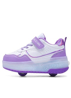 LITTLE ROCKZ LED Flash Light Fashion Shiny Sneaker Skate Heelys Shoes With Wheels And Lightning Sole  - Image 4