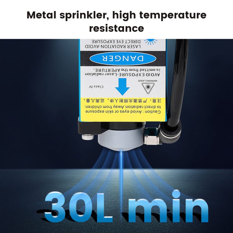 Comgrow Air Assist for Laser Cutter and Engraver,Air Assist Pump Kit with Adjustable 30L/Min,for CNC Cutting and Laser Engraving,Remove Smoke and Dust,Protect Laser Lens, Reduce Surface Temperature - Image 4