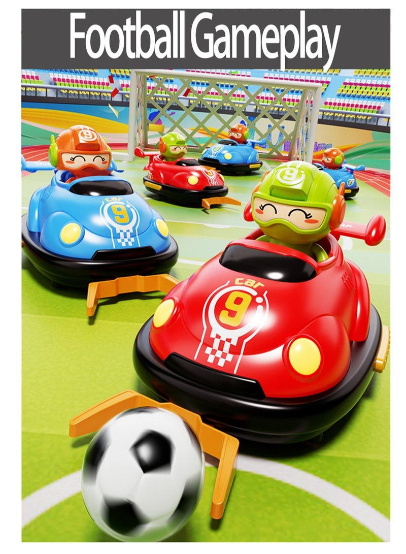 RC  Cars，Two-person remote control car set,  remote control bumper car set, with soccer ball set, 2.4GHz remote control battle car toy set, a gift for boys and girls. - Image 3