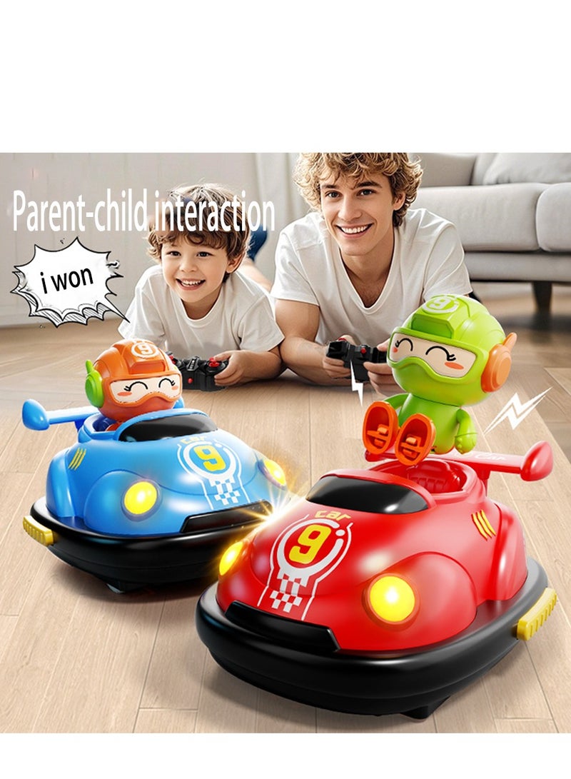 RC  Cars，Two-person remote control car set,  remote control bumper car set, with soccer ball set, 2.4GHz remote control battle car toy set, a gift for boys and girls. - Image 2