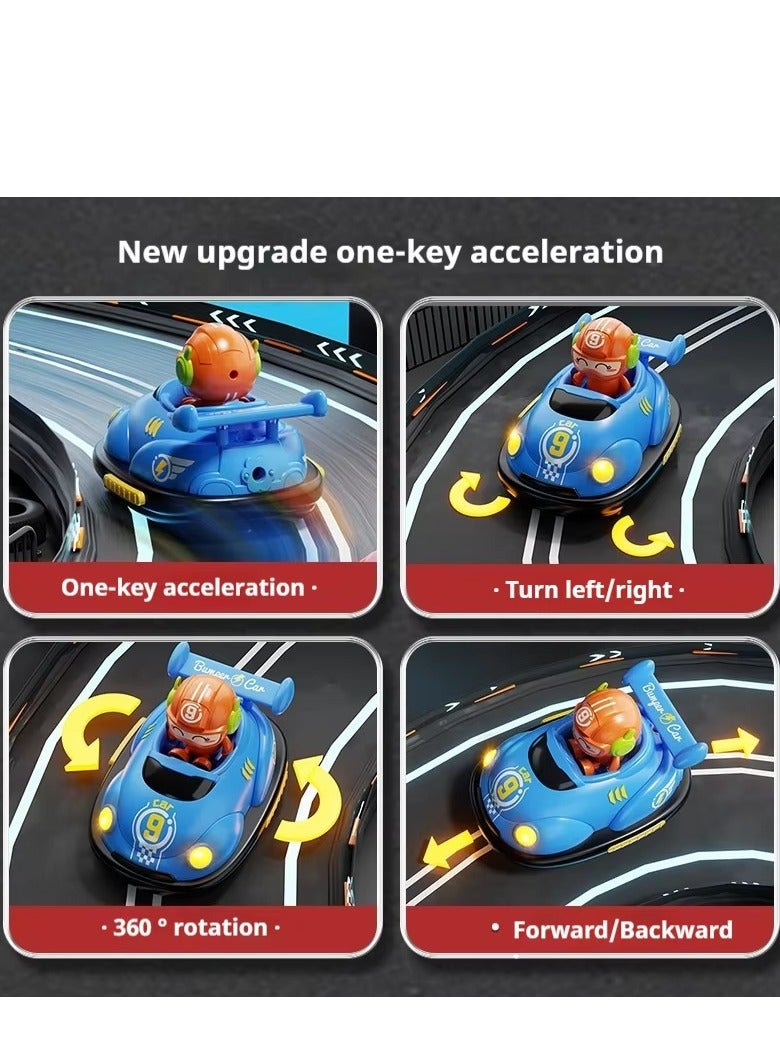 RC  Cars，Two-person remote control car set,  remote control bumper car set, with soccer ball set, 2.4GHz remote control battle car toy set, a gift for boys and girls. - Image 4