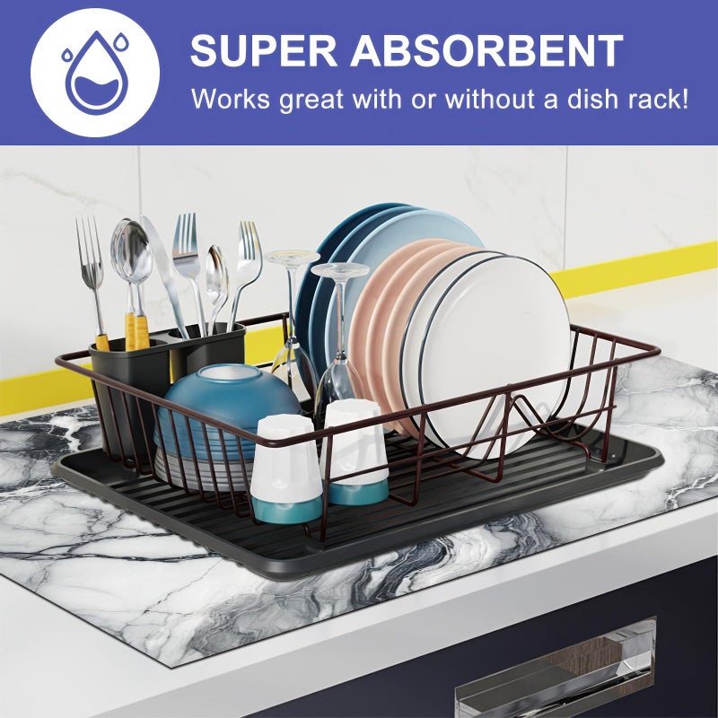 HOMETITUTE Marble Stove Top Cover for Electric 28x20 Inch Diatomite Kitchen Stovetop Cover Protector for Glass Electric Cooktop Countertop Heat Scratch Resistant Pad Modern Decor - Image 5
