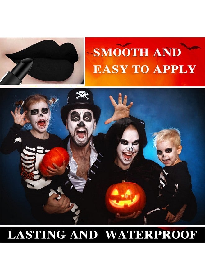 Fusang Face Body Nose Paint Stickclown Makeup Black Creamblendable Stickswaterproof Eyeblack Stick Blendable Long Lasting Professional Sfx Cosplay Festival Stage Halloween Makeup Stick - Image 4