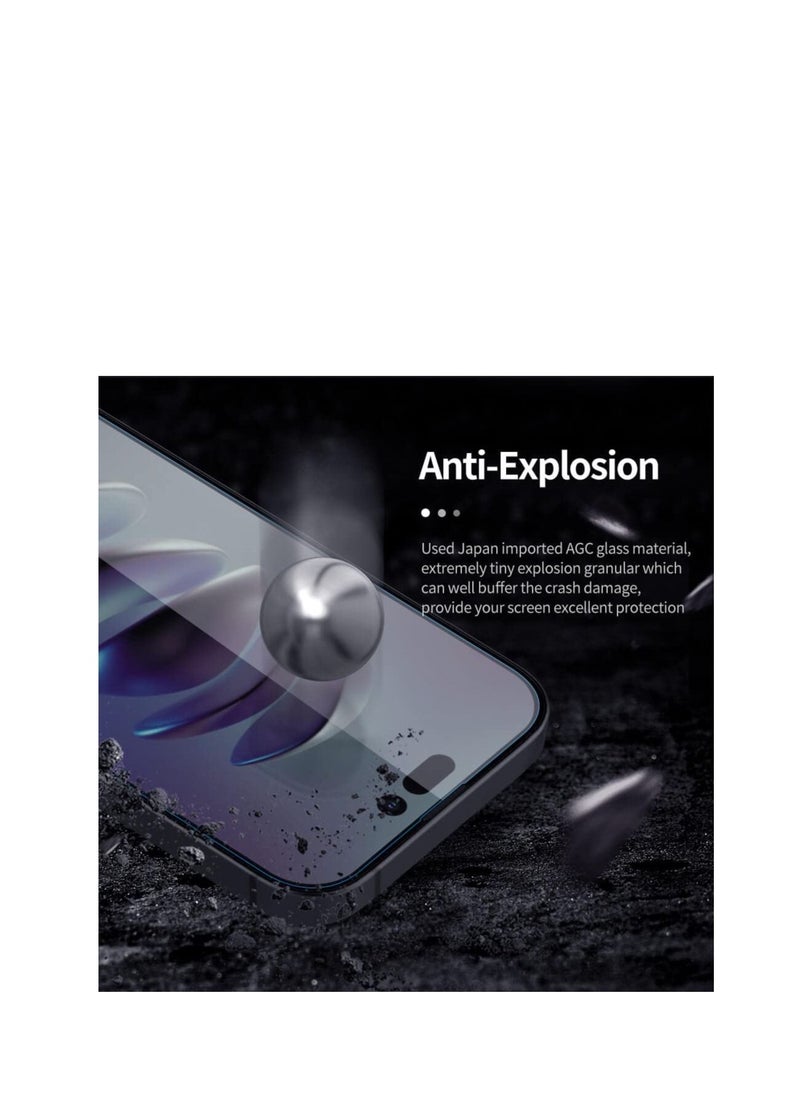 Nillkin - Nillkin HPlus Pro Anti-Explosion Glass Screen Protector 0.2mm  2.5D Apple iPhone 14 Pro Max 6.7 2022-Transparent - Image 1