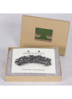 Oberon Design Oak Leaf Hair Clip, Hand Cast Metal Barrette Made in the USA with a Large 80mm Clip by Oberon Design. 1 Piece  - Image 3
