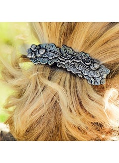Oberon Design Oak Leaf Hair Clip, Hand Cast Metal Barrette Made in the USA with a Large 80mm Clip by Oberon Design. 1 Piece  - Image 4