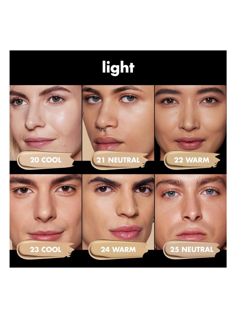 elf soft glam liquid foundation medium coverage long lasting buildable smooth satin finish vegan and cruelty free 22 light warm - Image 2