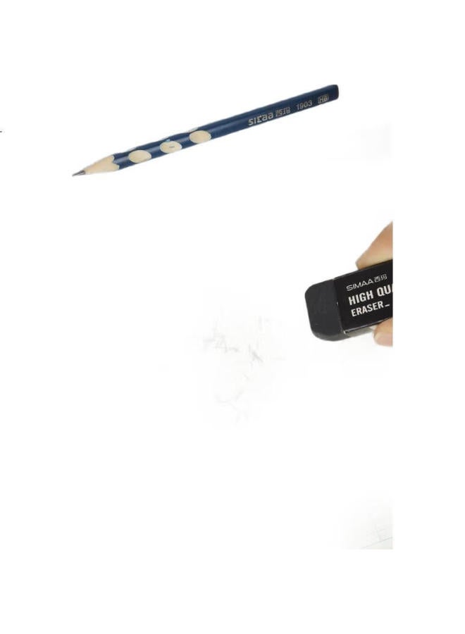 Simaa دفتر سيمة 22K مزدوج الصفحات، دفتر تمارين للطلاب، 20 صفحة لكل دفتر، غلاف جلد 120 جرام، 10 دفاتر في العبوة، Xq22K10 - Image 2