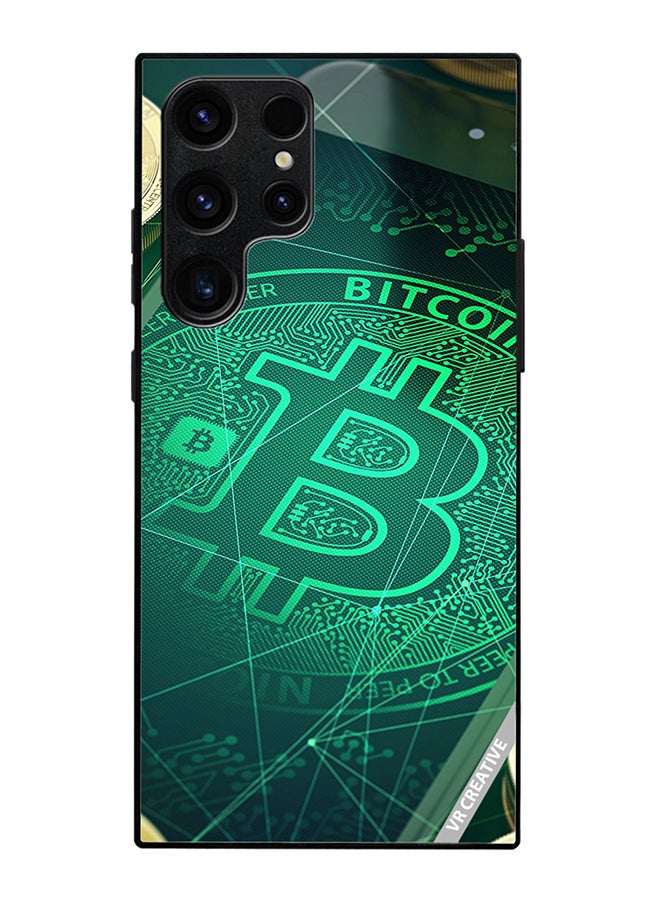 Protective Case Cover For Samsung Galaxy S25 Ultra Bitcoin Design Multicolour
