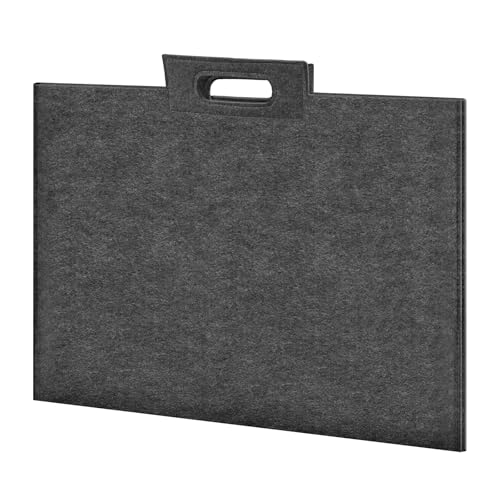 ZKOO Felt Art Portfolio Bag Large Art Portfolio with Handles Sturdy Artist Storage Bag for Artwork Poster Sketching and Drawing 18 x 24 inch - Image 1