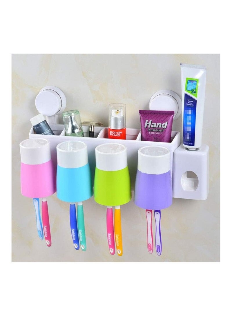 AMM Wall-Mounted Toothpaste Dispenser & Toothbrush Holder Set  Your Bathrooms Perfect Organization Solution"  - Image 4