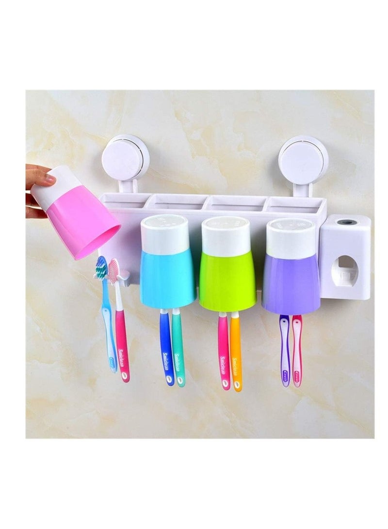 AMM Wall-Mounted Toothpaste Dispenser & Toothbrush Holder Set  Your Bathrooms Perfect Organization Solution"  - Image 3