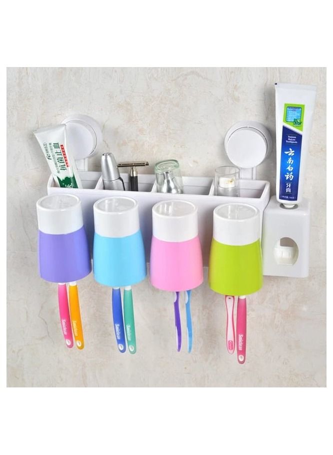 AMM Wall-Mounted Toothpaste Dispenser & Toothbrush Holder Set  Your Bathrooms Perfect Organization Solution"  - Image 5
