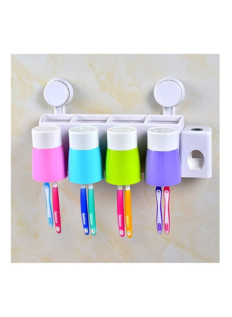 AMM Wall-Mounted Toothpaste Dispenser & Toothbrush Holder Set  Your Bathrooms Perfect Organization Solution"  - Image 2