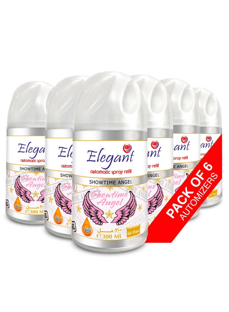 Elegant 6 Piece Showtime Angel Automatic Refill Spray Set 300ml  - Image 1
