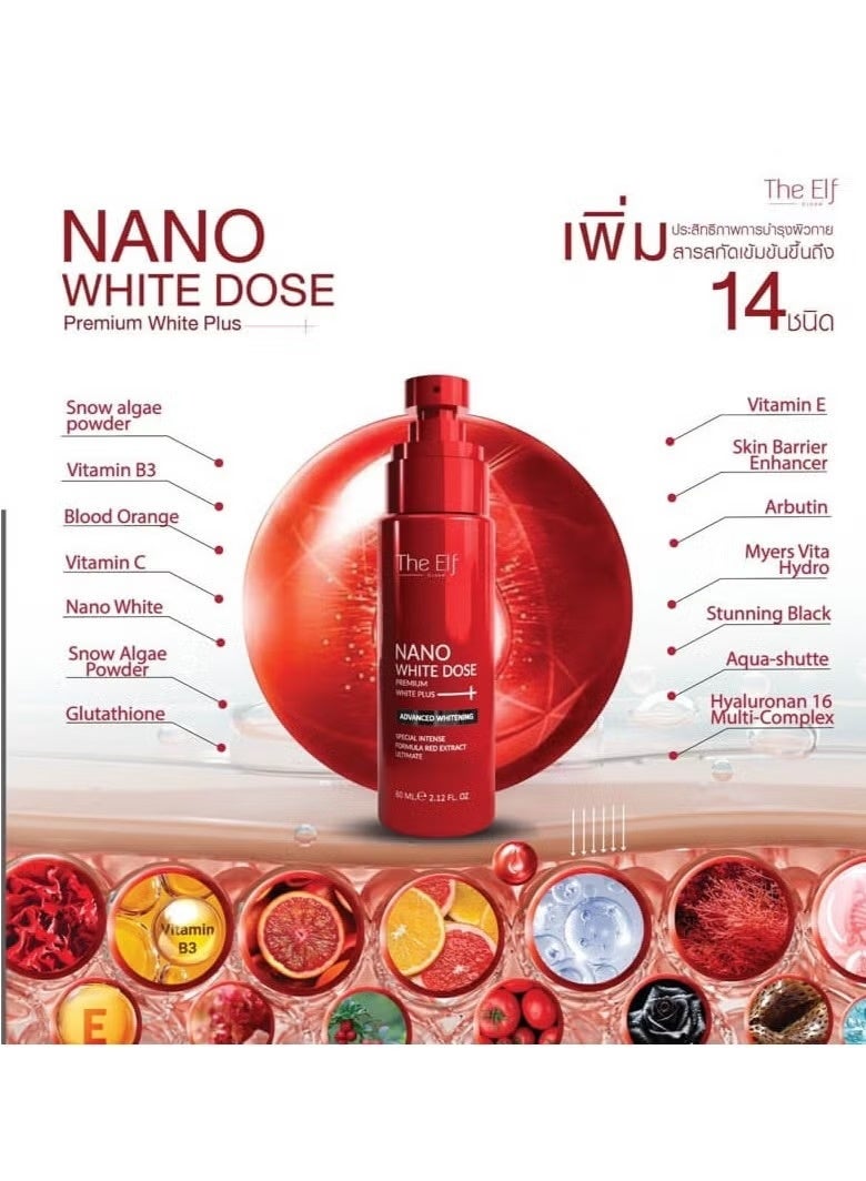 The Elf Nano White Dose Advanced Whitening Serum – Skin Brightening & Hydrating Face Solution – 60ml - Image 3