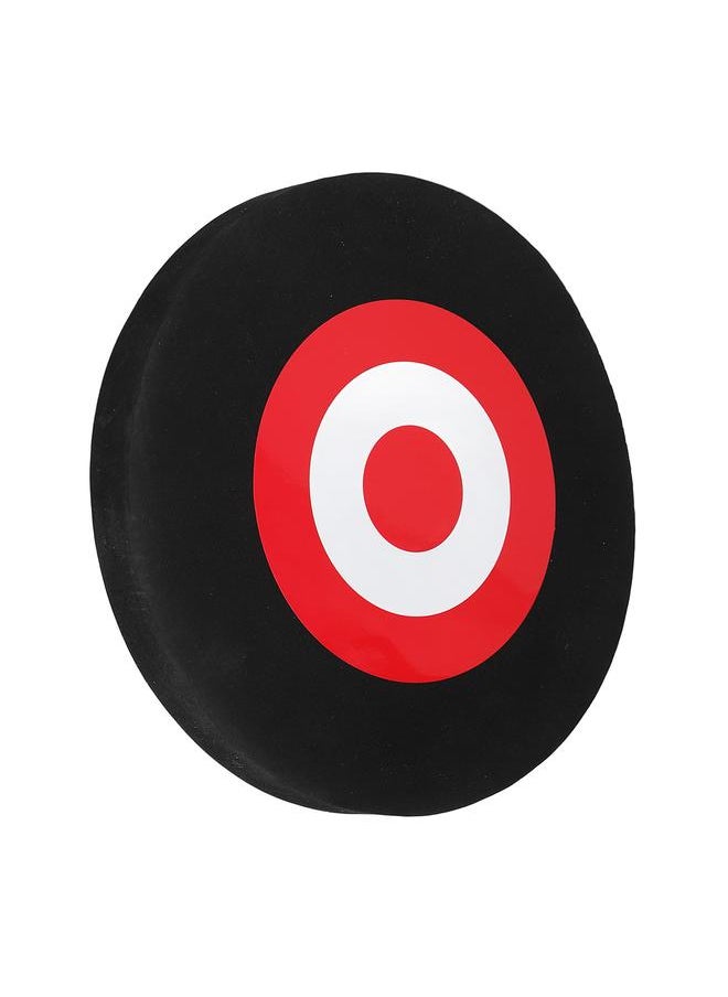 Archery Moving Target EVA Round Arrow Target Shooting Practice Target with 2 Target Papers Black Red Target
